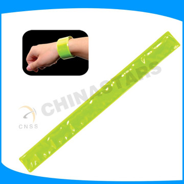 3*30cm fluorescent yellow reflective snap arm band